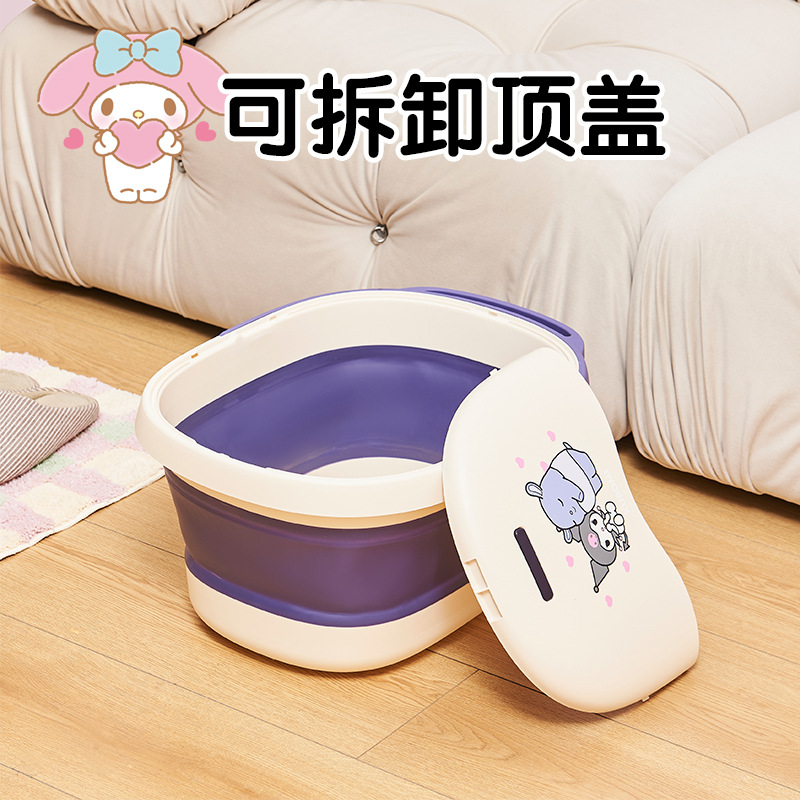 발 목욕 버킷 다기능 휴대용 접이식 심화 발 버킷 가정용 발 세척 아티팩트 플라스틱 분지 발 세척 분지