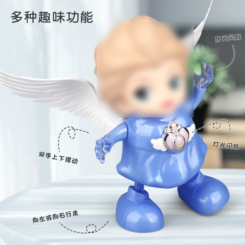 Tiktok misma eléctrica cantando bailando pequeña princesa música swing luz bailando robot chica regalo