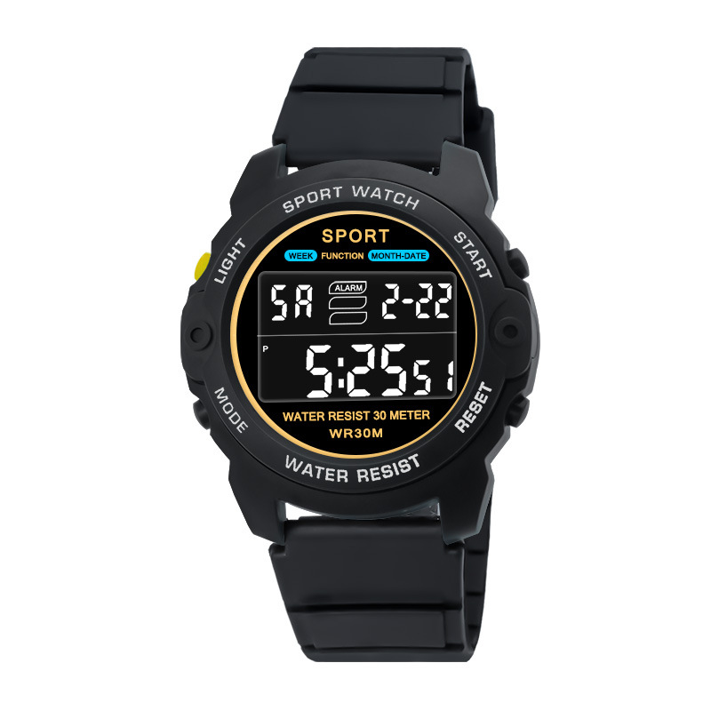 Moda juvenil deportivo nocturna relojes electrónicos relojes electrónicos de alarma al aire libre estudiantes de secundaria al por mayor