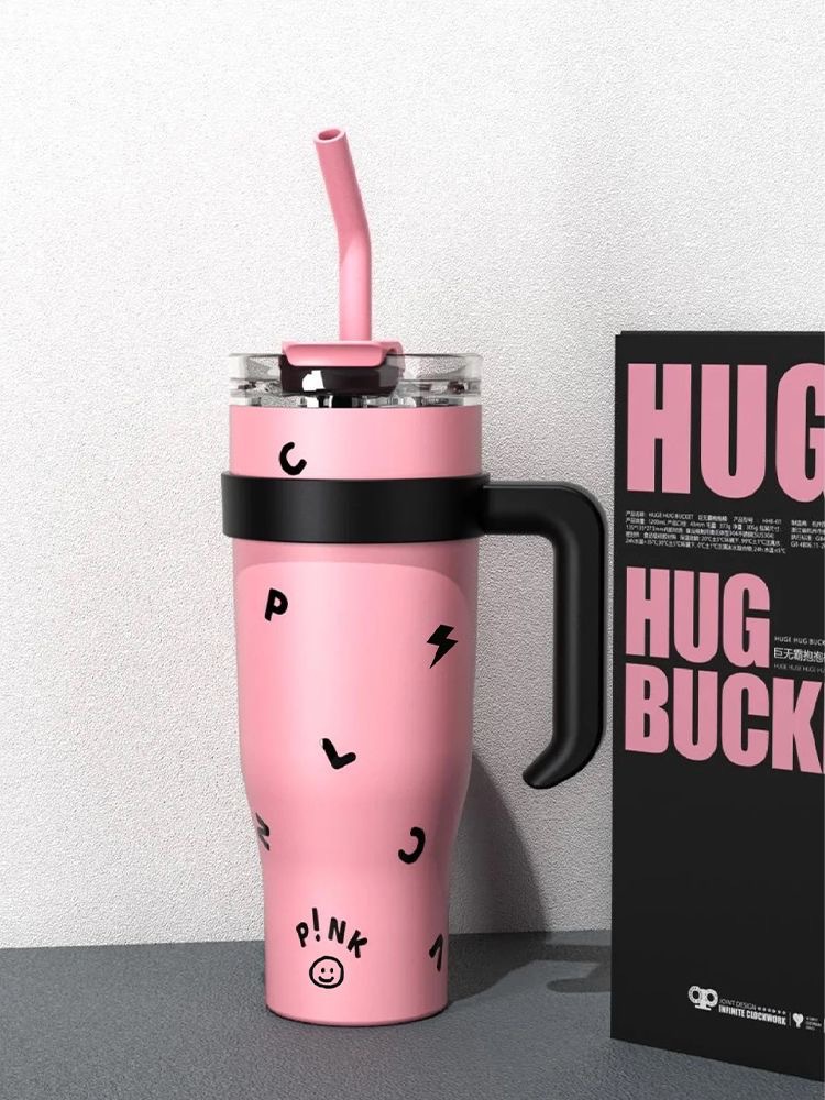 Glam Letter Stainless Steel Thermos Cup display picture 1