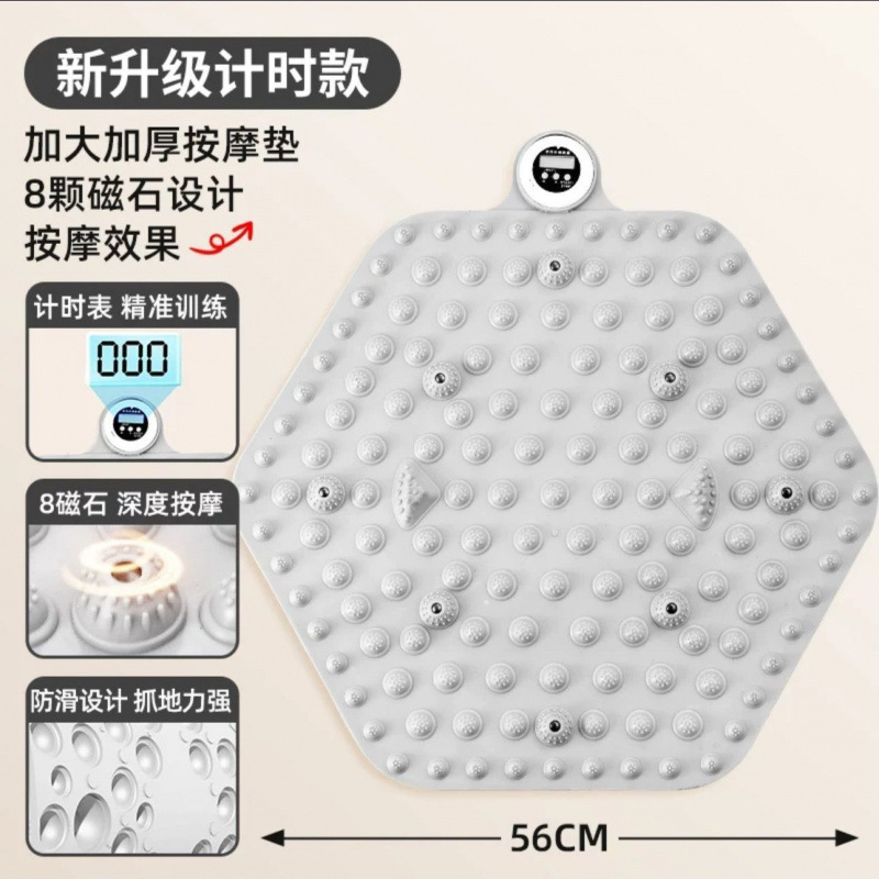 中医指压板加厚圆形足底垫穴位加大加厚通脚踩款经络超慢跑按摩垫|undefined