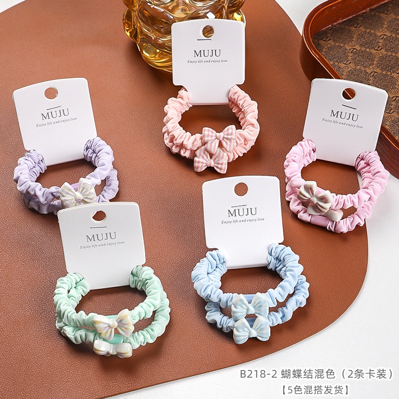 [Carga de tarjeta] sensación de alto nivel coreano de cabello de código de barras de moda de alta elasticidad de cabello anillo de cabello correa de cola de caballo