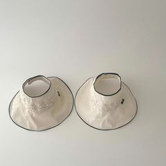 秋南 韓國兒童防曬帽子夏天女童防紫外線大帽檐女寶寶空頂帽批發
