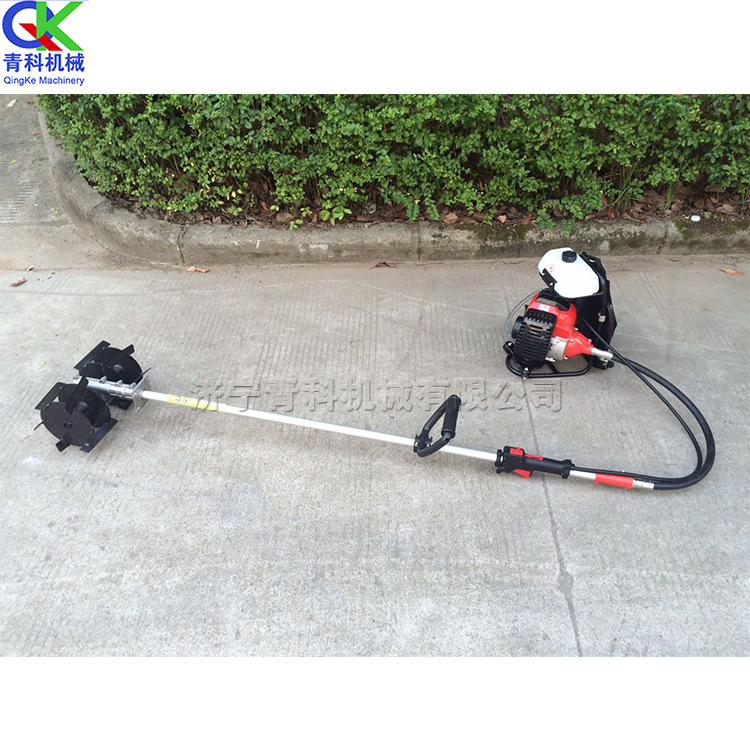 小型电动园林松土除草机 大棚葡萄园割草机 蔬菜基地小型松土机