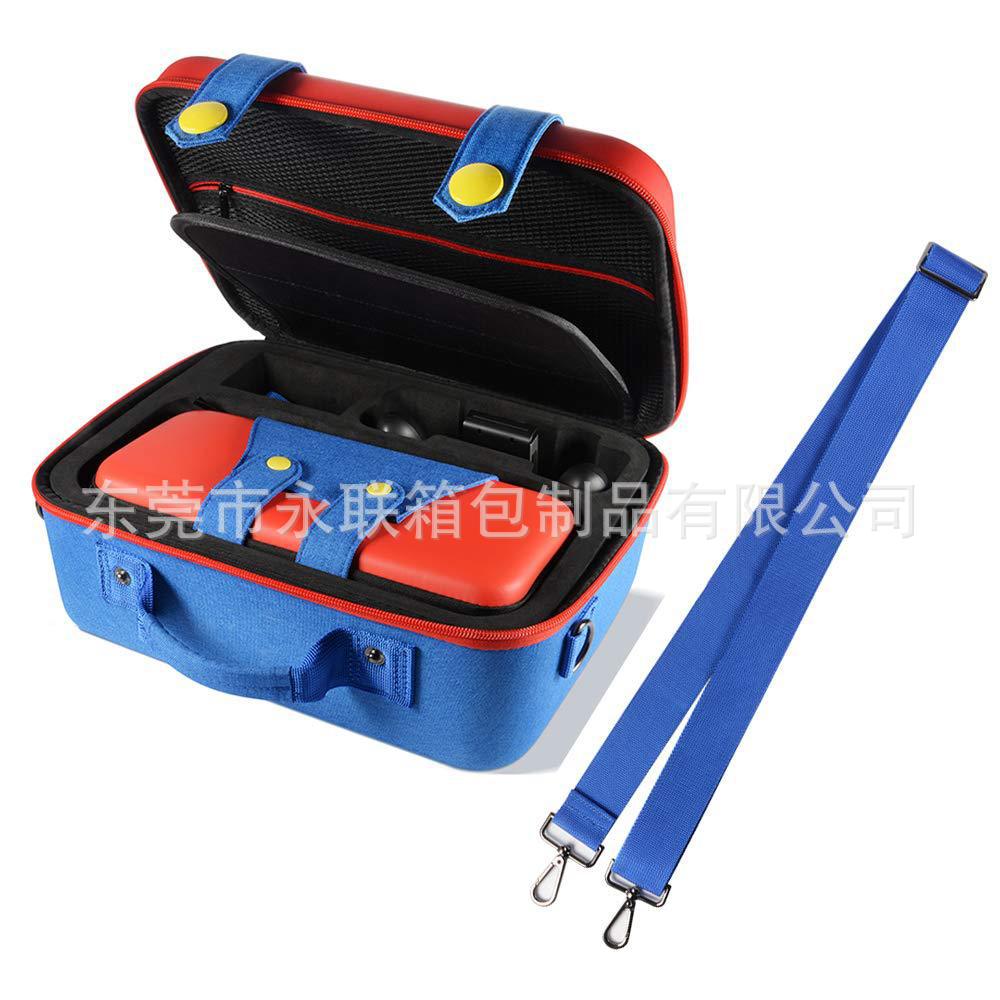 Interruptor de bolsa de niño y madre bolsa de almacenamiento de la máquina de juego multifunción NS rojo Mario bolsa dura bolsa de tamaño bolsa de Eva