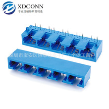RJ45�W��8P4Cȫ��1��5����ʽDIP �{ɫ���ʽ�Ӿ������B����
