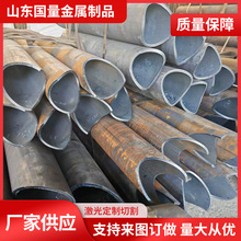 无缝方管圆管切断开孔 高速切割打标坡口管桁架桩基管