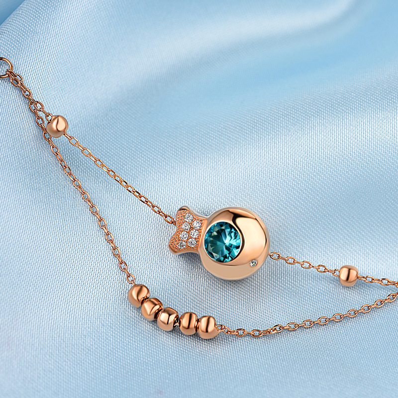 Clownfish 925 tobillera de plata esterlina para las mujeres ins nicho diseño cadena de pie de alto grado 2023 nueva tobillera cadena desnuda