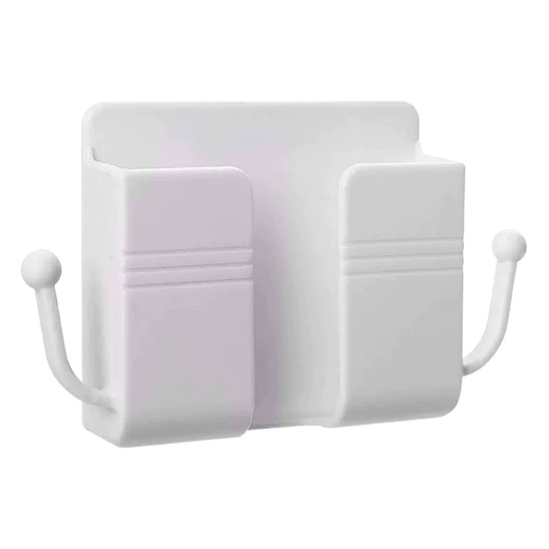 Стеллаж для хранения мобильных телефонов Стеллаж для хранения для зарядки мобильных телефонов Прикроватная стенка Фиксированный клей Настенное хранилище с дистанционным управлением