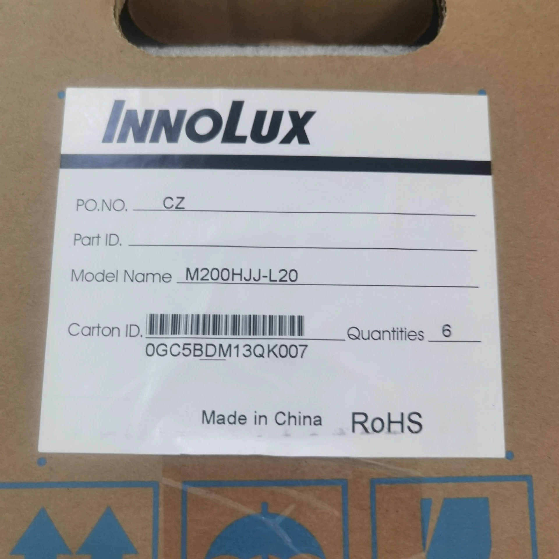 Qunchuang LCD модуль m200HJJ-L20