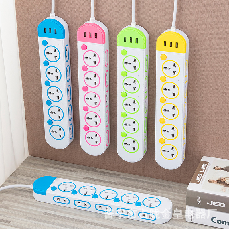 5 interruptor con USB cargado con enchufe lateral 15 enchufe de conexión de salida de comercio exterior