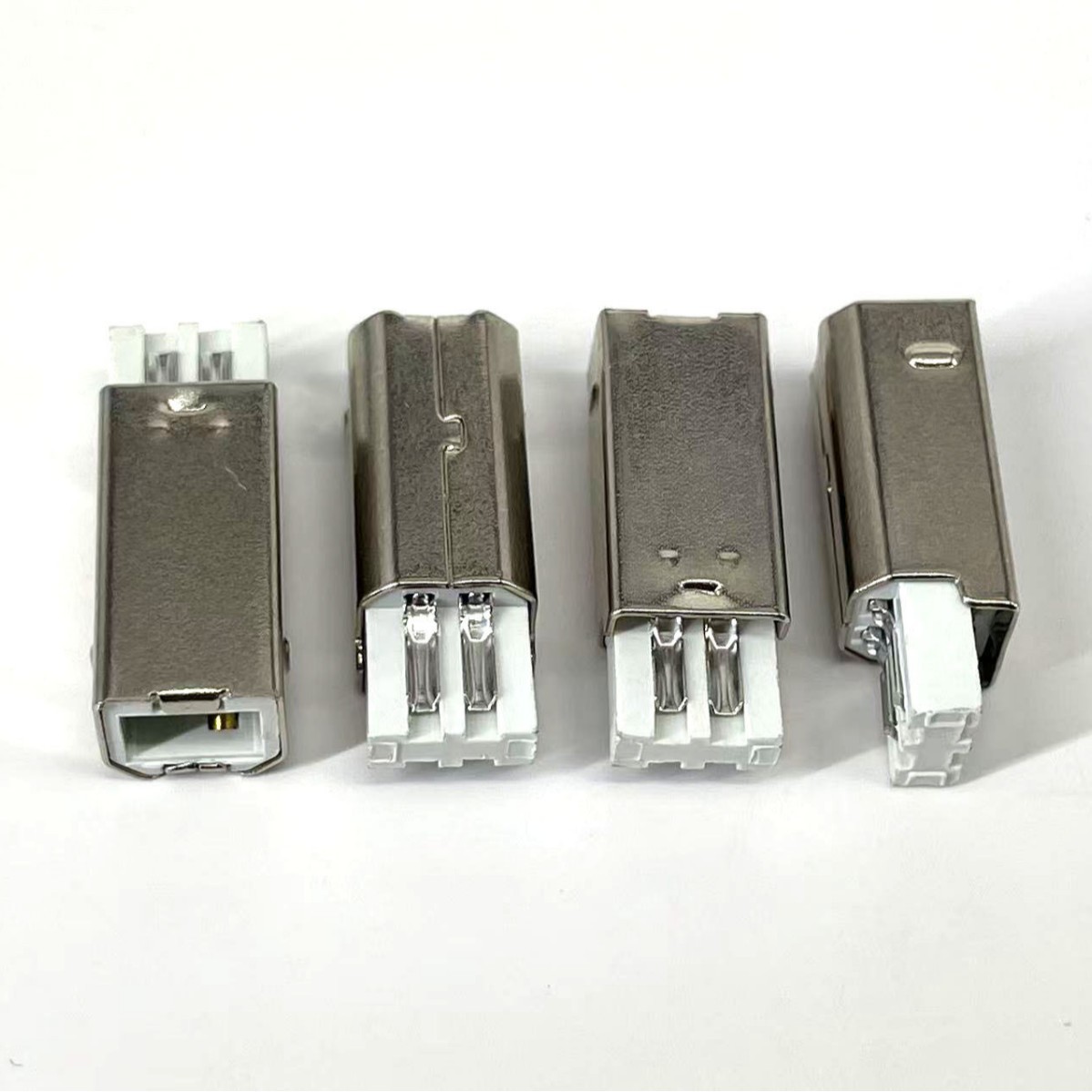 USB2.0公头 4P连接器打印机扫描仪数据线端焊锡注塑款USB公头插头
