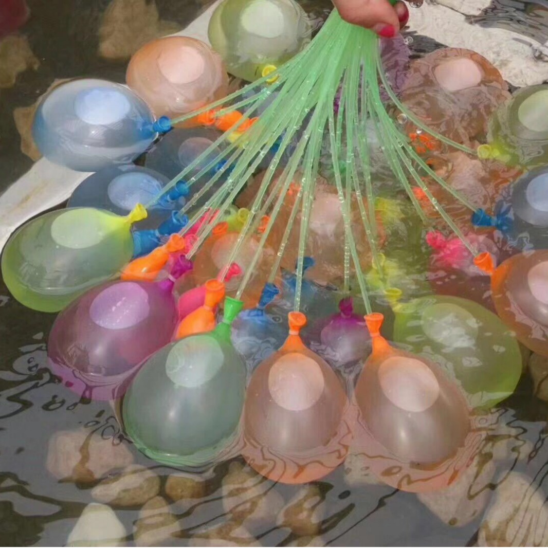 Balón de agua personalizado para niños juguetes de verano al por mayor agua inyección automática nudo sellado globo al aire libre