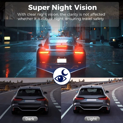 Triple-lens dashcam 1080P Driving recorder