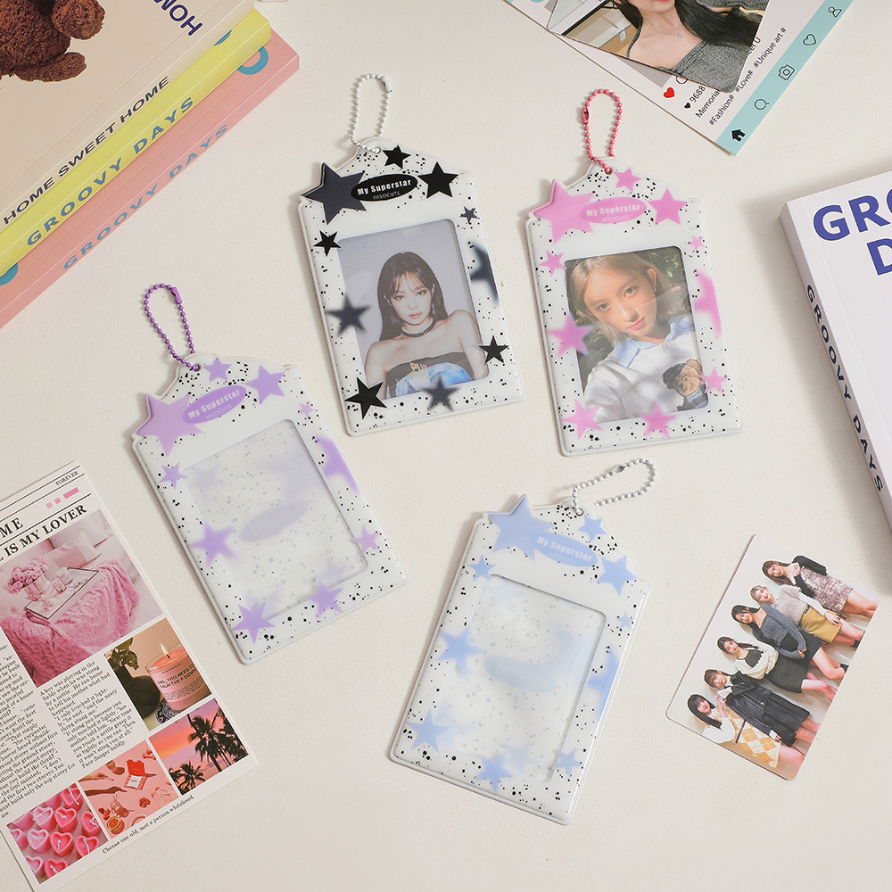 Women's Star Pvc Open Card Holders display picture 3