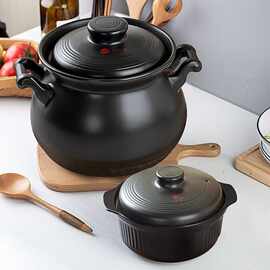 陶瓷砂锅家用汤锅炖锅瓷煲大容量明火直烧燃气耐高温沙锅粥煲土锅