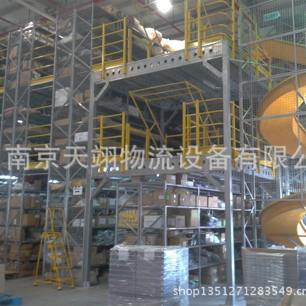 阁楼货架 可拆卸放置架 移动组合式架 大型工业货架框  网格货架