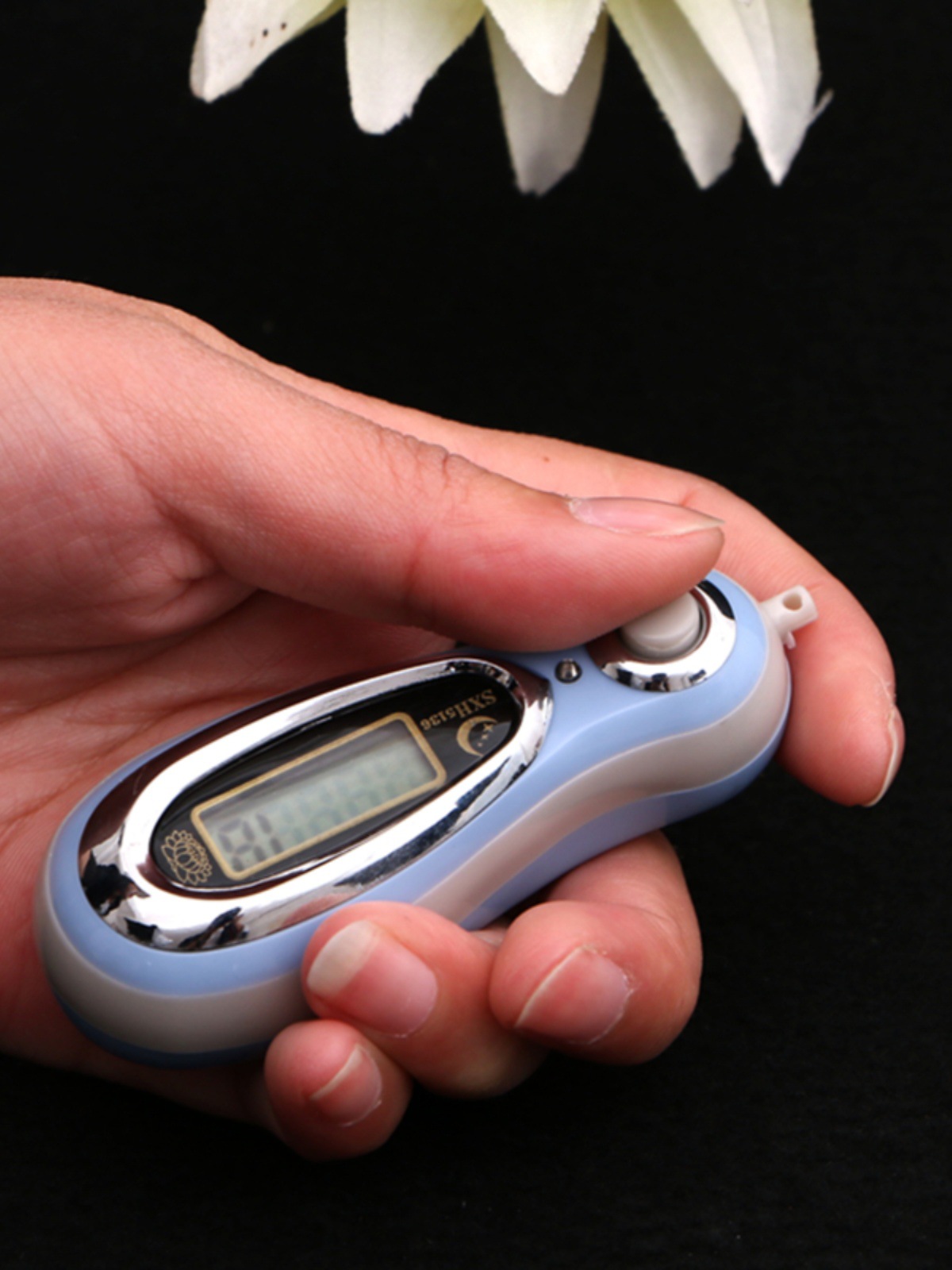 大屏幕人车流量记数人数统计MP3式手动电子显示计数器挂绳电池款