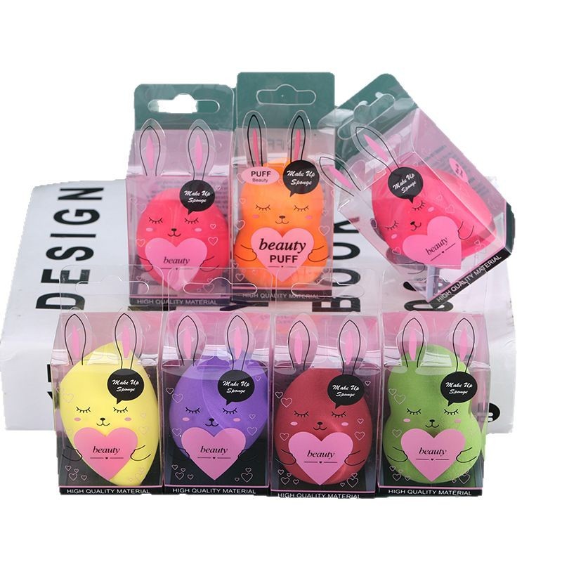 Huevos de maquillaje de PVC embalaje independiente no comer polvo huevo de maquillaje transfronterizo esponja de maquillaje sin látex polvo de maquillaje