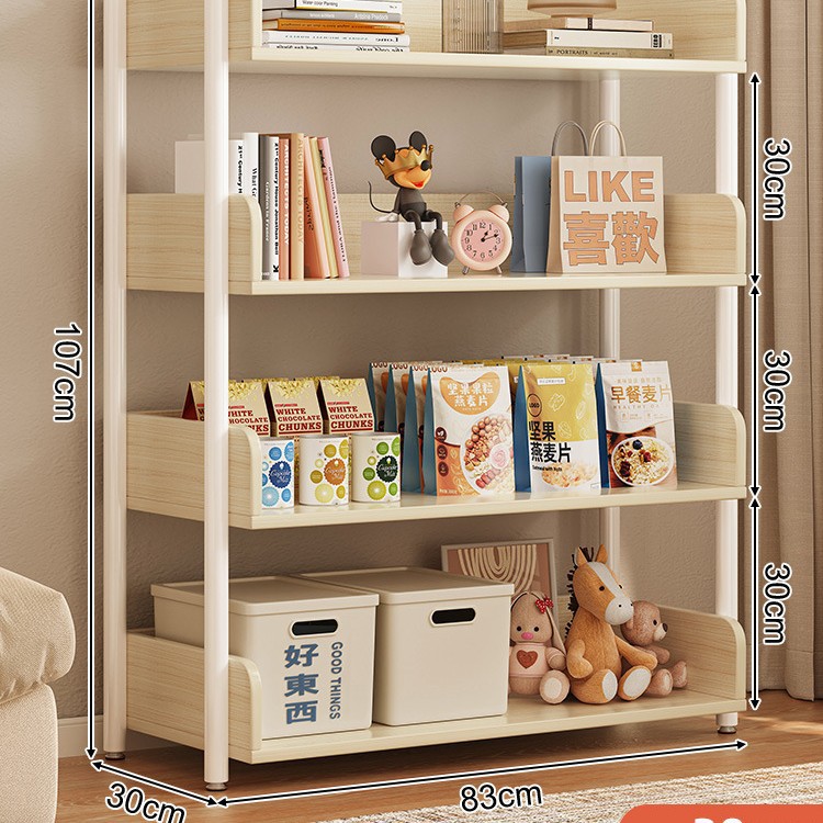 Estante de almacenamiento multicapa estante de almacenamiento de piso simple estante de libros de hierro forjado estante de almacenamiento de sala de estar estante de exhibición estante de biblioteca doméstica