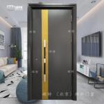 住宅小区镀铝防盗门 钢制防火防盗四防门厂家销售