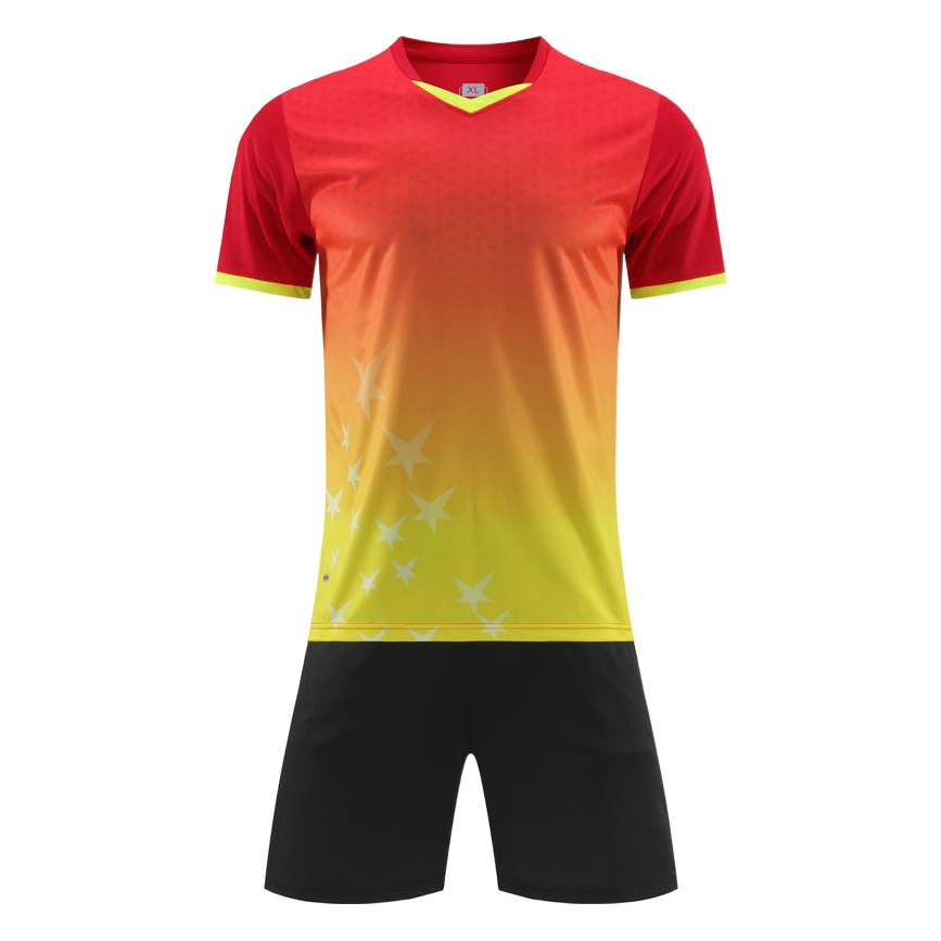Football uniform suit children's summer football training uniform jersey men's competition sports suit can be logo918