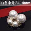 Universal silver needle, double-sided earrings from pearl, silver 925 sample, wholesale