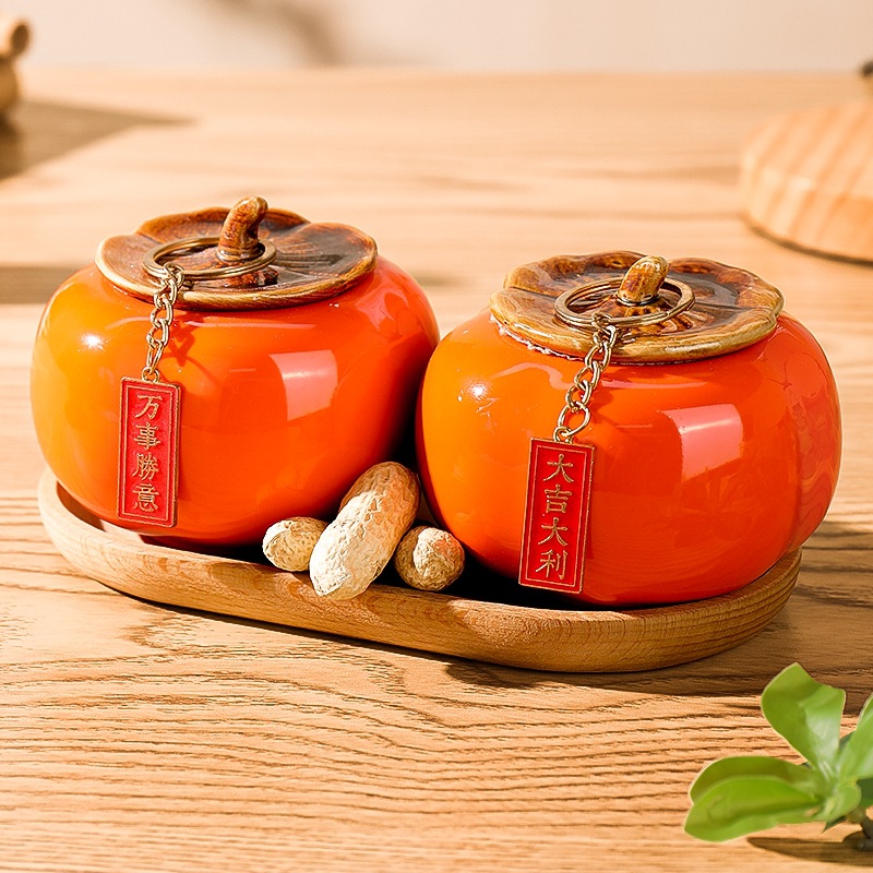 La decoración de la nueva casa de la alegría de la mudanza de lujo ligero sala de estar de lujo de la decoración de caqui Ruyi se mueve a la casa suministros ceremoniales conjunto completo