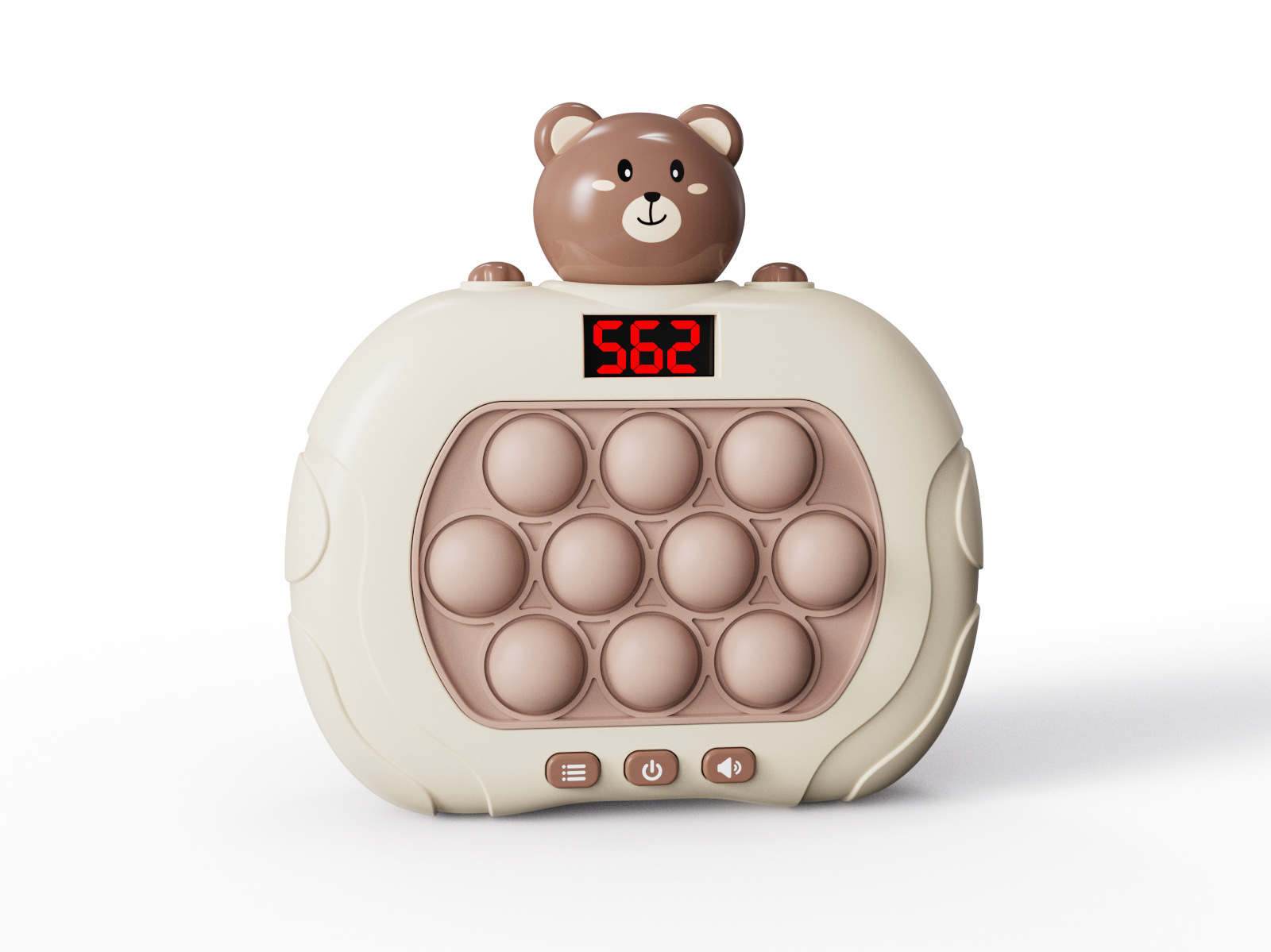 Consola de Juegos de Empuje Rápido de Plástico, Eléctrica y Multifuncional para Niños