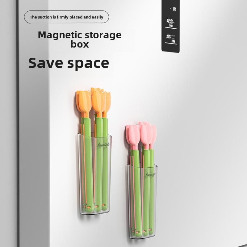 Tulip Food Seal Clip Magnetic Suction Food Bag Sealing Clip Seal Clip Snack Clip Plastic Bag Moisture-proof Fresh Preservation Clip