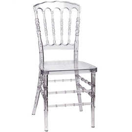 拆装透明拿破仑椅子 树脂组装婚庆竹节椅 现货批发户外PC婚礼餐椅