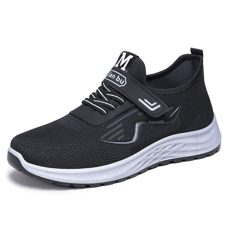 Calzado deportivo para hombre 2025 verano nuevos zapatos individuales cabello transfronterizo velcro zapatos papá zapatos casuales transpirables