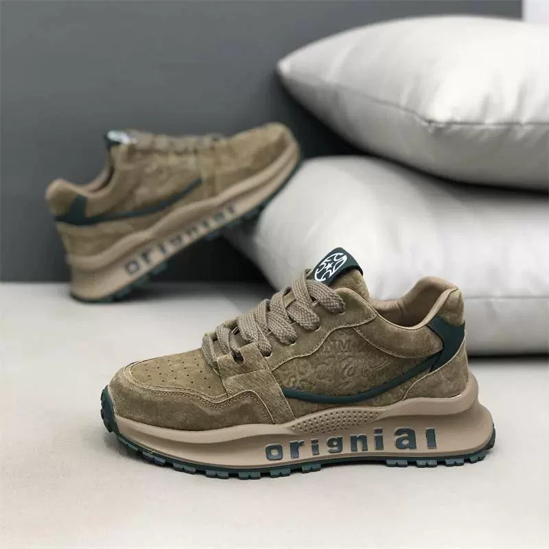 Популярные кроссовки для мужчин большого размера в корейском стиле, универсальные повседневные спортивные кроссовки для бега, модные ретро-кроссовки для студентов и пап.