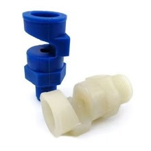 聚氨酯廣角扇形噴嘴 噴霧K型工業清洗自動偏轉水簾牆幕外螺紋噴頭