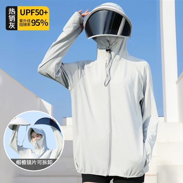Detachable mask with zipper
