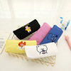 Brand cute creamy funny pencil case, capacious shopping bag for elementary school students, South Korea, with embroidery, with little bears