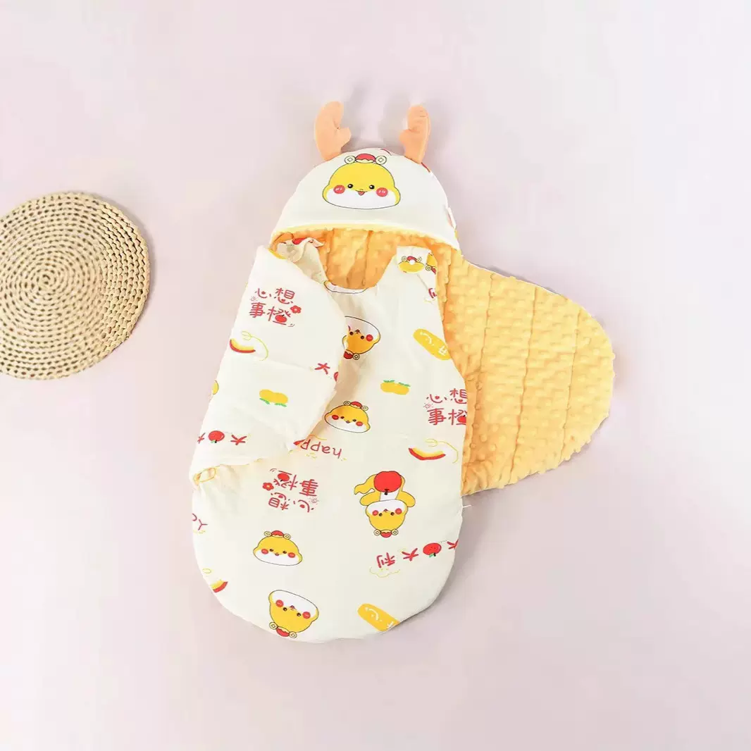 婴儿包被纯棉初生抱被春秋冬加厚宝宝产房包单新生儿襁褓防踢睡袋