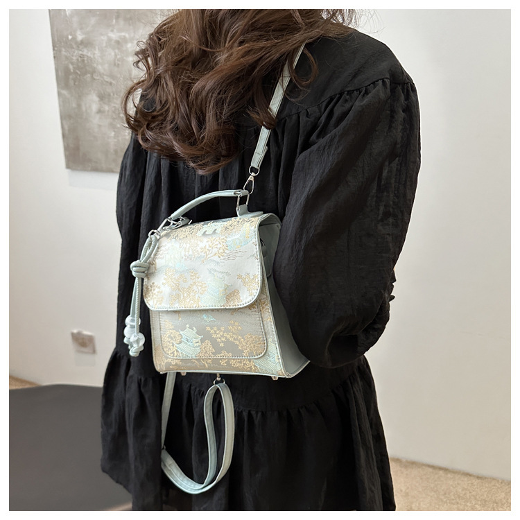 2024 New Style Fashion Design One Shoulder Crossbody Bag with Western Style, Pure Color, Fresh Underarm Texture_voghion.com