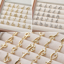 14K�����ɫ26����ĸ����diy�ֹ���������朶�������