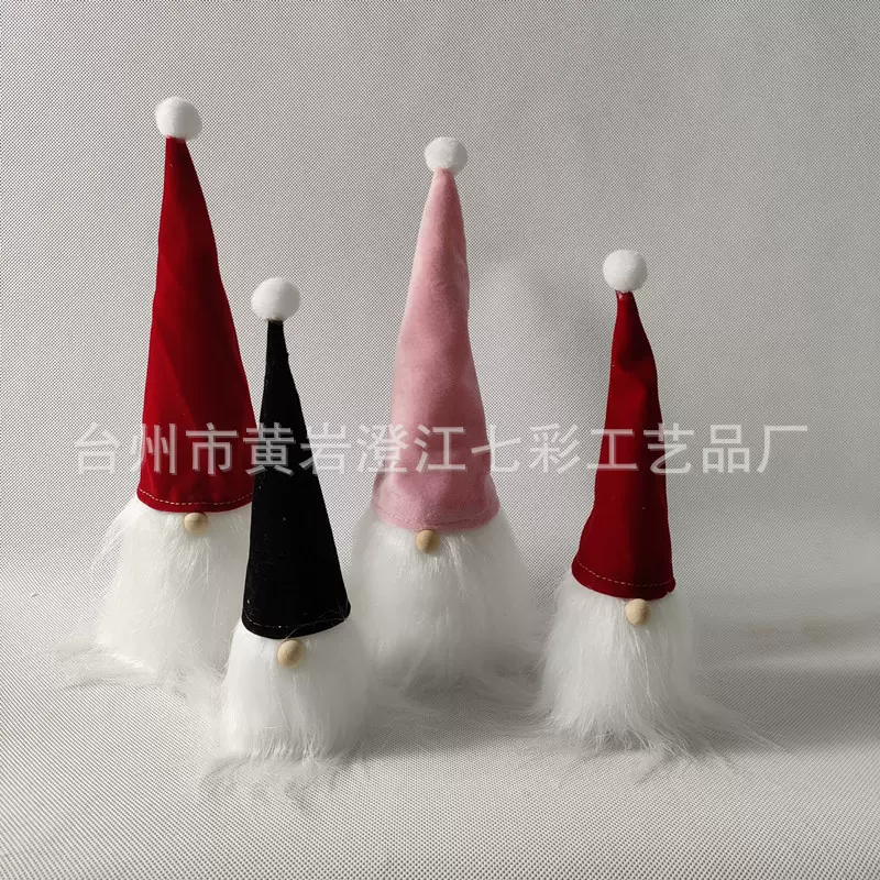 供应新款圣诞老公无纺布帽 圣诞娃娃雪人装饰道具 儿童服饰头帽