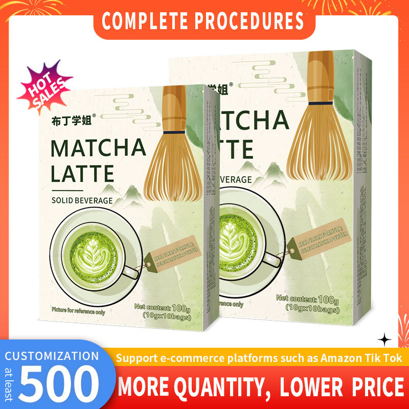 Cross-border Trade Southeast Asia Matcha Latte Matcha Latte Green Tea Powder10 Bags