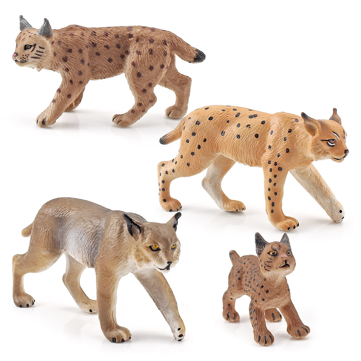 Simulación transfronteriza animal del bosque CATx modelo de juguete para niños gato cognitivo CATx Castor salvaje decoración adornos