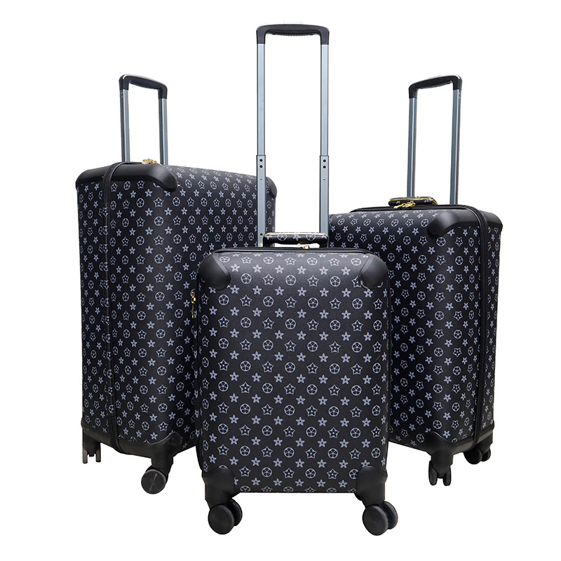 Una caja de material Pu de la Caja de trolley de 20 / 24 / 28 pulgadas con rueda universal silenciosa a prueba de humedad y resistencia a la caída