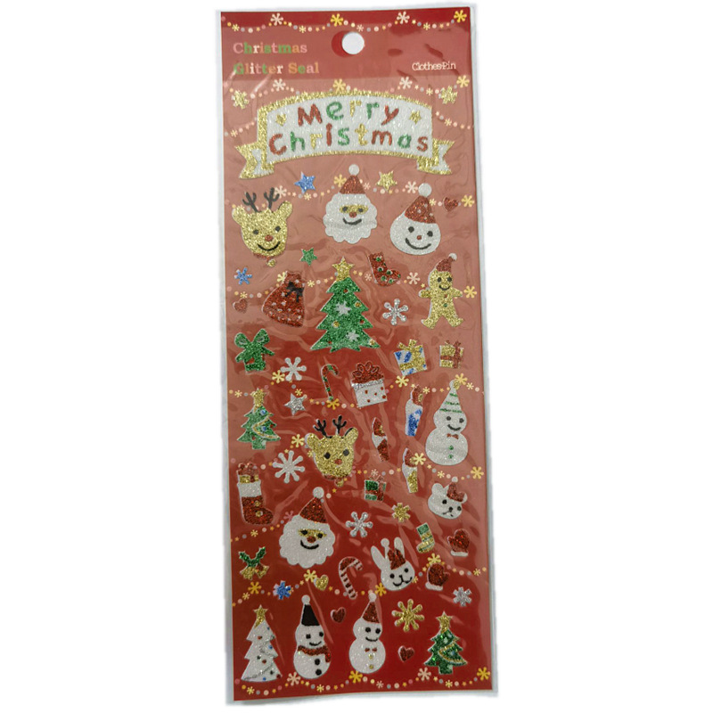 Calcomanías Navideñas Infantiles Autoadhesivo para Navidad y Decoración de Agenda