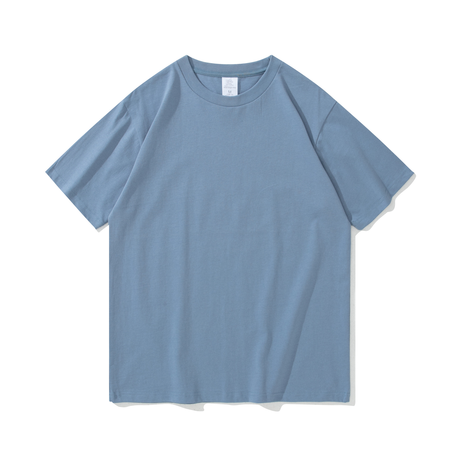 230G Camiseta de algodón pesado cuello redondo suelto personalizado manga corta hombres ropa de clase publicidad camisa cultural ropa de trabajo logotipo impreso