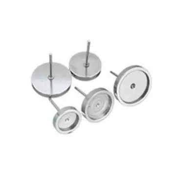 时光宝石盆针 圆盘镶琉璃石 不锈钢圆盆直边车盆多规格