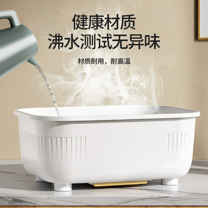 Контейнер для хранения посуды для кухни, поддоны и кухонные сливки, небольшой стеллаж для посуды и посуды с крышкой