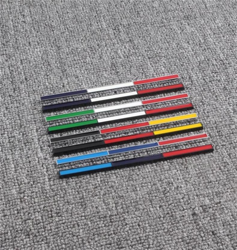 Suitable for Maserati, Ferrari, Audi, BMW, three-color decorative stickers, German, French, Italian metal car emblems