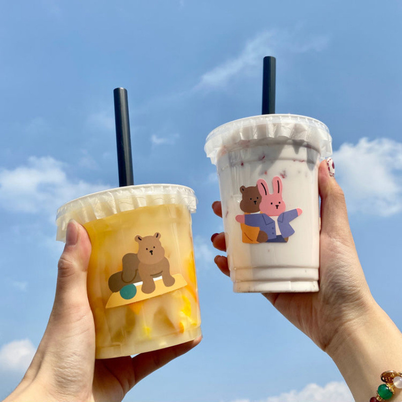 一次性杯热销94万+杯子塑料透明加厚口杯批发家用整箱试饮小杯