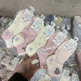 2026新款儿童春夏网面低腰运动船袜 韩系卡通男童女童短棉袜批发